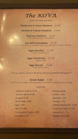 The Kova menu
