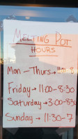 Melting Pot Cafe menu