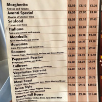 Bellas Pizza Ettrick menu