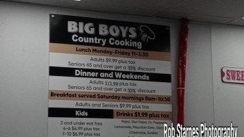 Big Boys Country Cooking Of Clinton menu