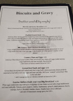 Biscuits And Gravy menu