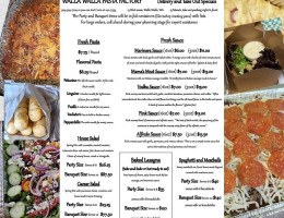 Walla Walla Pasta Factory menu