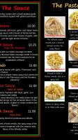 Walla Walla Pasta Factory menu