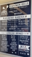 Moose Buns menu