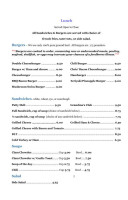 Waldport Cafe menu