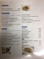 Chokdee Thai Kitchen menu