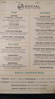 Social Cocina Y Tequila menu