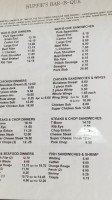 Huffie's -b-que menu