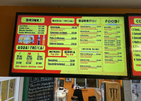 Taqueria Las Maria's Llc menu