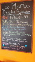 Taqueria Las Maria's Llc menu