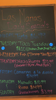 Taqueria Las Maria's Llc menu