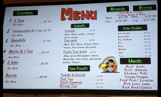 Taqueria Las Maria's Llc menu
