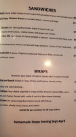 Whisky D’s menu