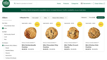 Carol's Cookies, Inc. menu