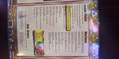 La Cocina Michoacana menu