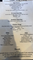 Baker Bros. Bbq menu