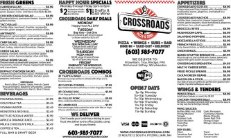 Floodcraft Taproom menu