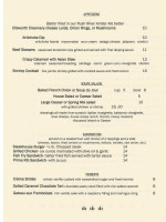 Pueblo Harvest Cafe menu