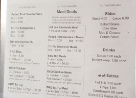 Grapewood Grill menu