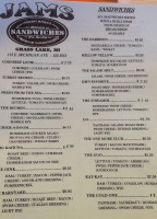 Jam's Deli Sandwiches menu