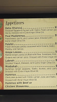 Falafel House menu
