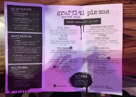 Graffiti Pizza menu