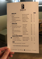 Footprint Wine Tap menu