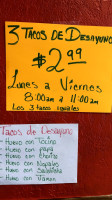 Monterrey Taqueria Grill menu