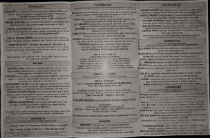 Bonfire Craft Kitchen Tap House menu