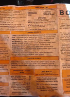 Bonfire Craft Kitchen Tap House menu