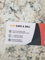 Hue Cafe And Deli menu