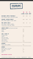 Sumac menu