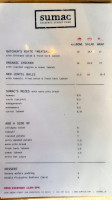 Sumac menu