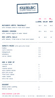 Sumac menu