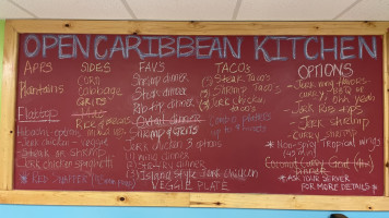 Open Caribbean Kitchen menu