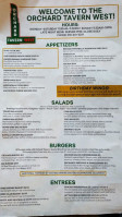 Orchard Tavern West menu