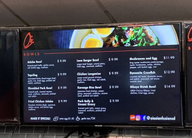 Oi Asian Fusion menu