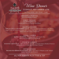 Dab's Bistro menu