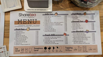 Sharetea menu