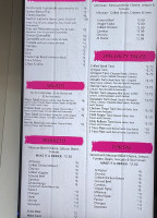 Taco Maya menu