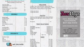 Taco Maya menu
