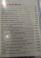 Wasabi Bistro menu