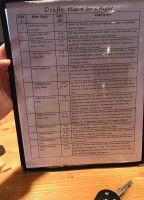 Ye Olde Brothers Brewery menu