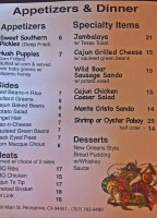 Mack's Grill menu