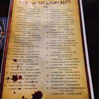 The Broken Barrel Tavern menu