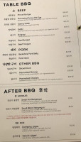 Seoul Galbi menu