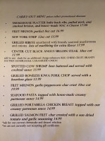 Jones' Black Angus menu