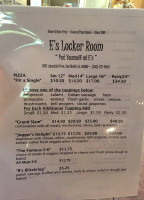 Es Locker Room menu