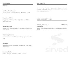 Stk Nyc Midtown menu