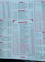 China King menu